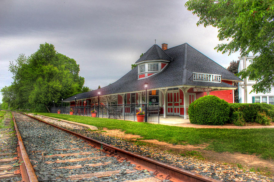Elkhart Lake Historic Train Depot Photograph by Brook Burling