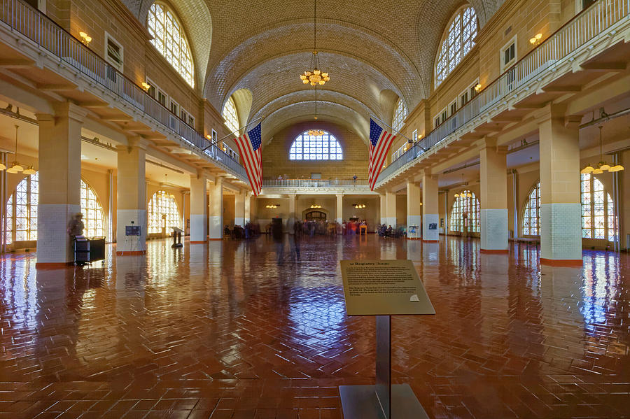 Ellis Island Registry Room Photograph by Adam Rainoff