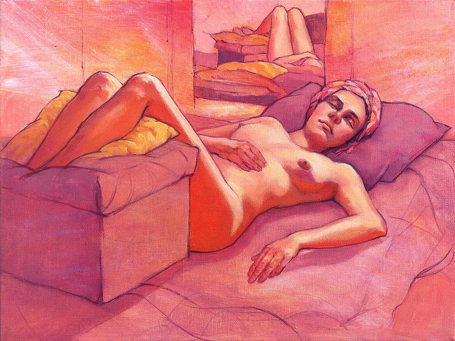 Impressionism Painting - Elodie at Rest by Roz McQuillan
