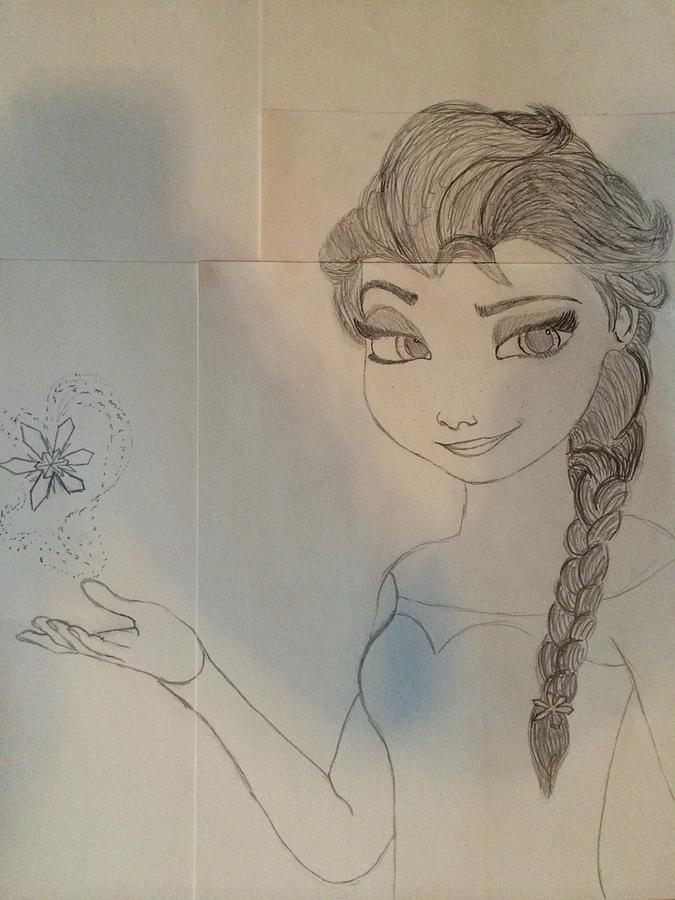 Drawing FROZEN 2 Elsa (elsa with her hair down) | DCCOR Drawing | Elsa,  Drawings, Disney facts