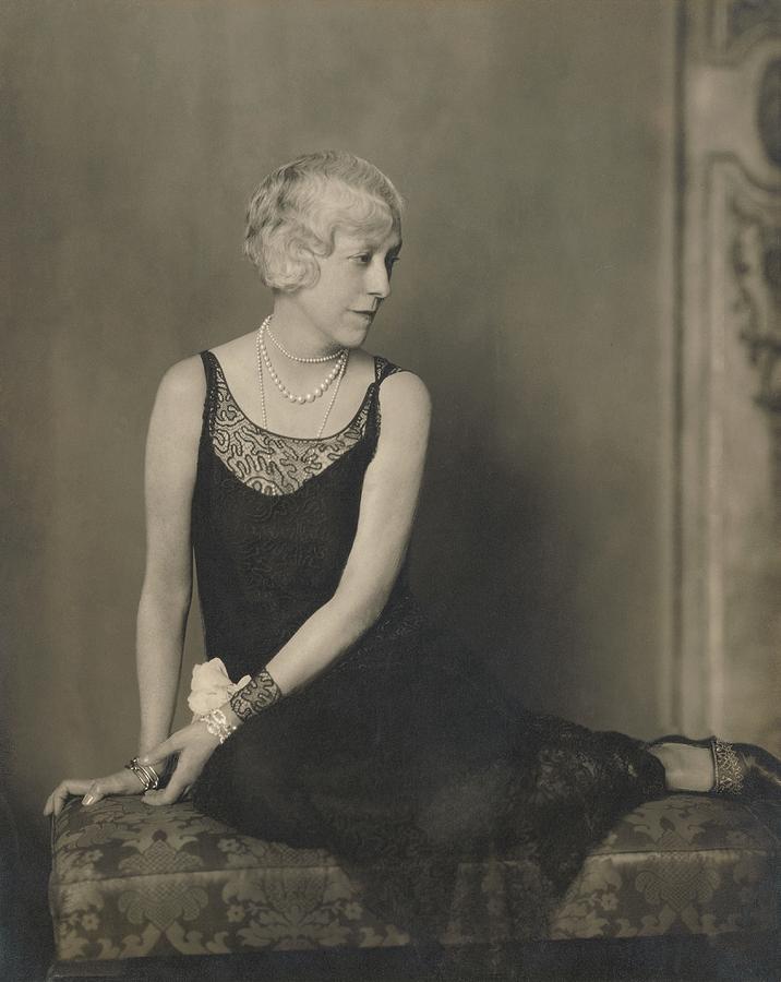 Elsie De Wolfe In A Sleeveless Dress Photograph by Edward Steichen