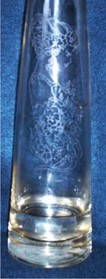 Vase Glass Art - Elusive Collection Vase w/lady by Ralph Renick