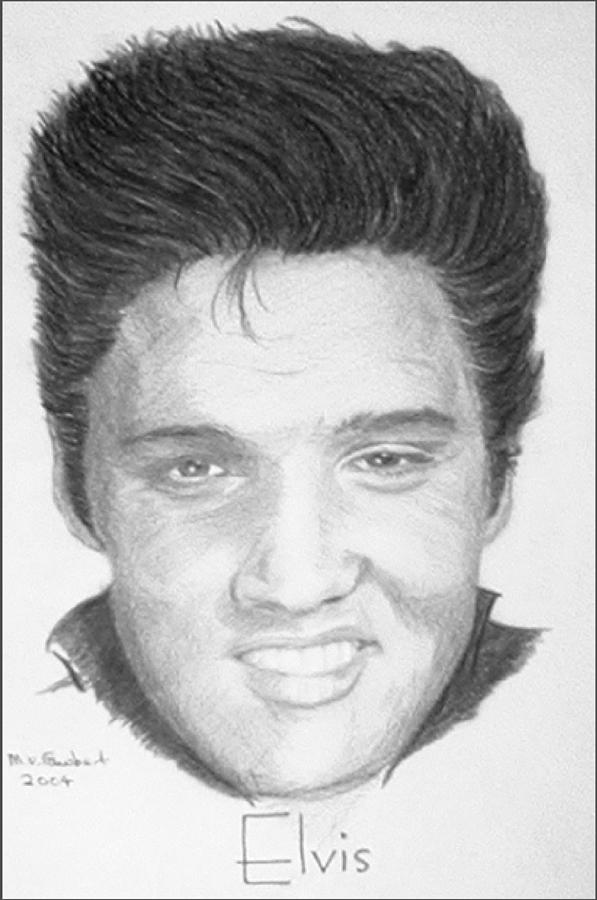 Elvis Drawing by Asa Jones