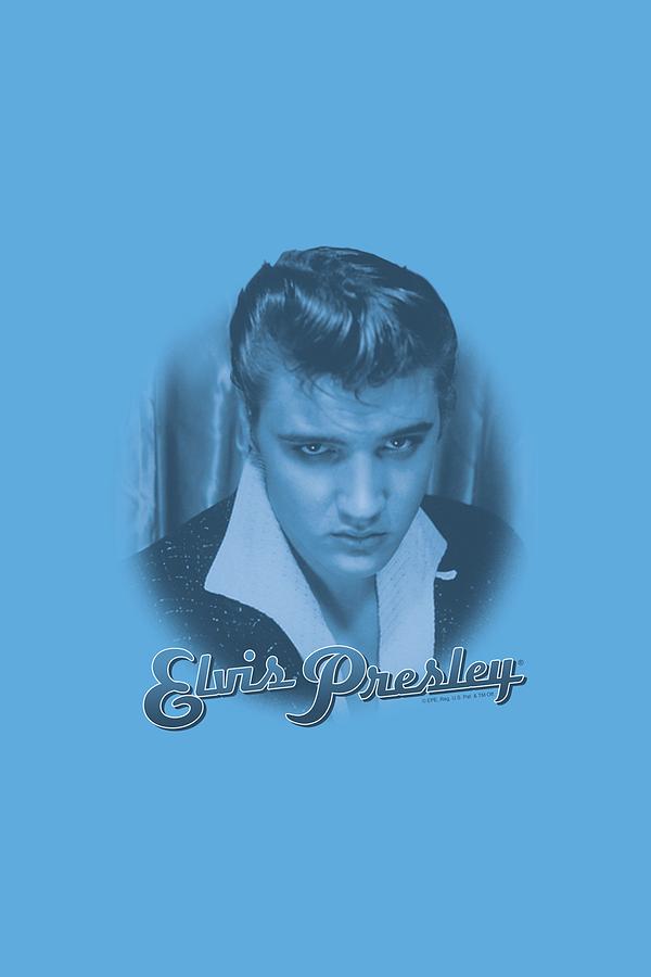 Elvis Presley Digital Art - Elvis - Blue Suede Fade by Brand A