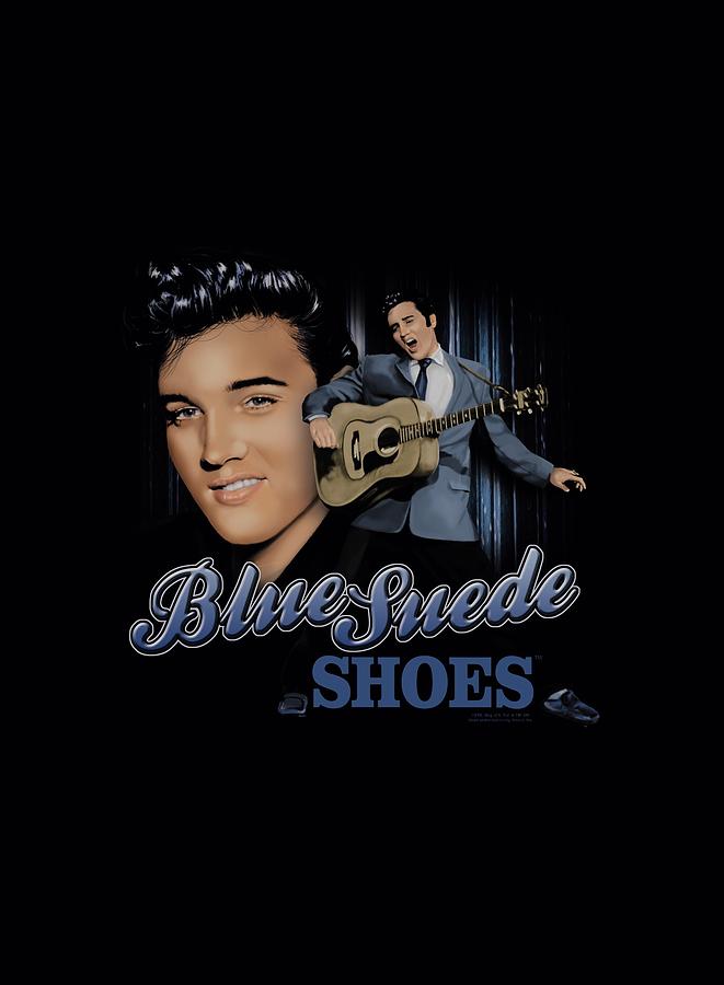 Elvis Presley Digital Art - Elvis - Blue Suede Shoes by Brand A