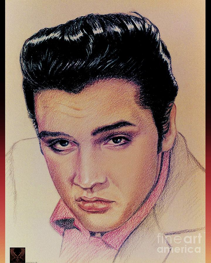 Elvis Drawing by Dale Crum