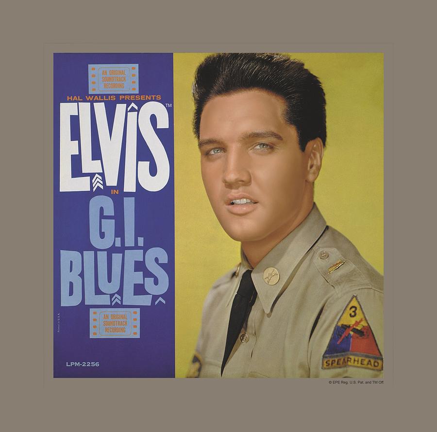 Elvis Presley Digital Art - Elvis - G I Blues Album by Brand A