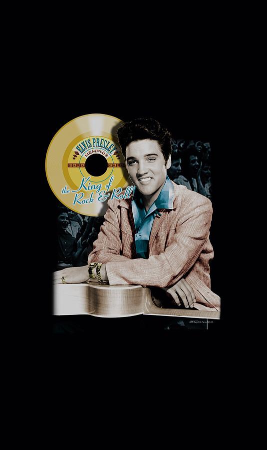Elvis Presley Digital Art - Elvis - Gold Record by Brand A