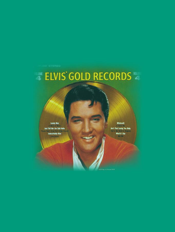Elvis Presley Digital Art - Elvis - Gold Records by Brand A