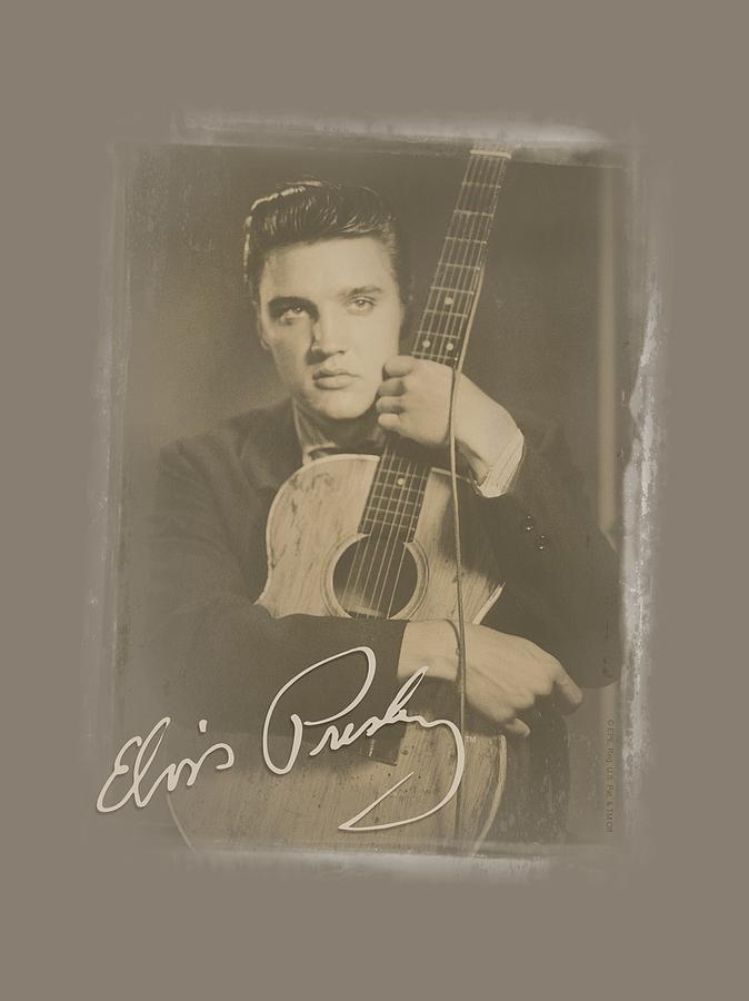 Elvis Presley Digital Art - Elvis - Guitar Man by Brand A