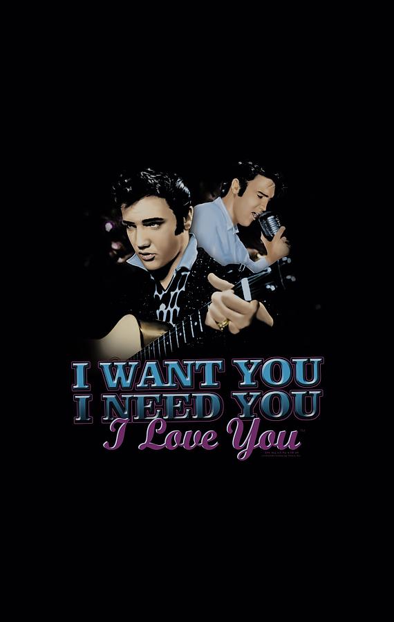 Elvis Presley Digital Art - Elvis - I Want You by Brand A