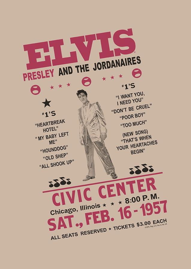 Elvis Presley Digital Art - Elvis - Jordanaires by Brand A