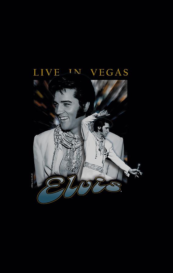 Elvis Presley Digital Art - Elvis - Live In Vegas by Brand A