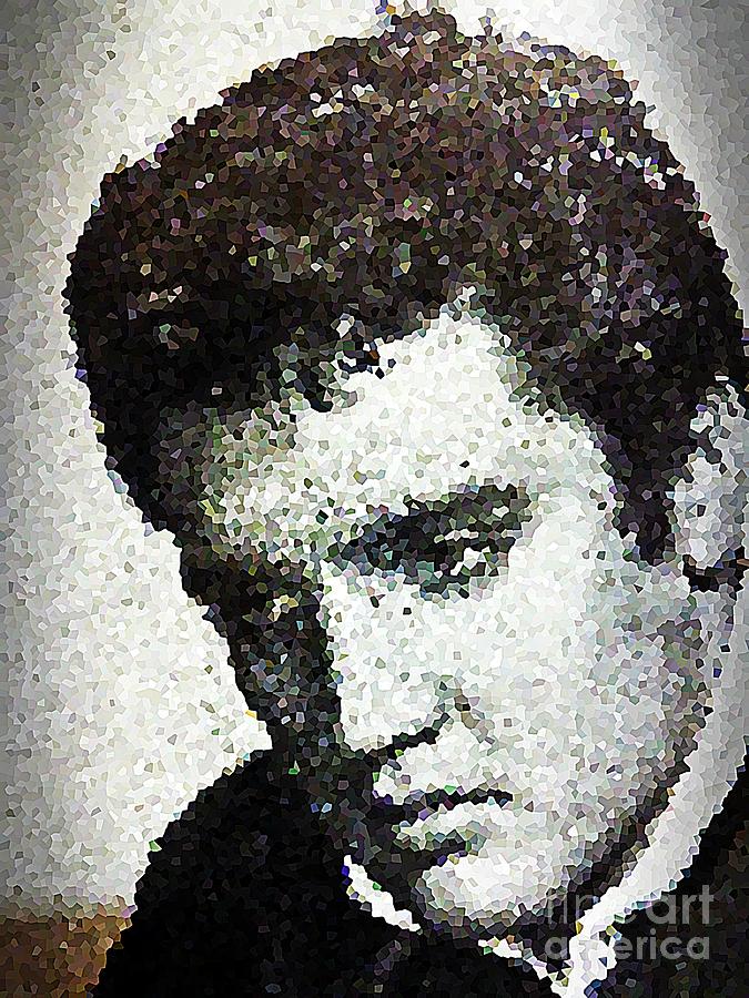 Elvis Presley Digital Art - Elvis Love Me Tender Mosaic by Saundra Myles