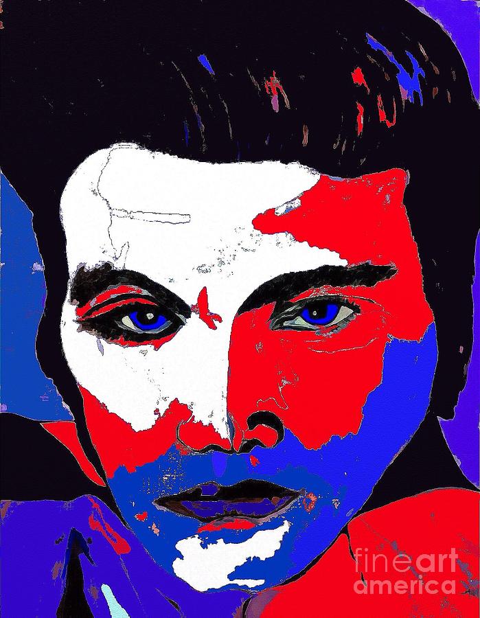 Elvis made in the U S A Painting by Saundra Myles