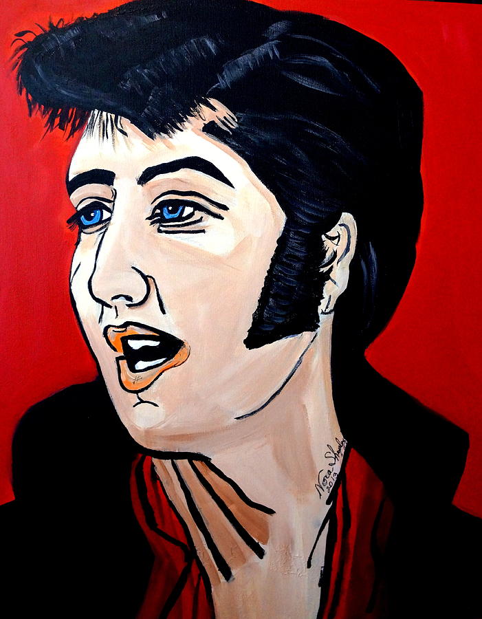 Elvis Painting by Nora Shepley