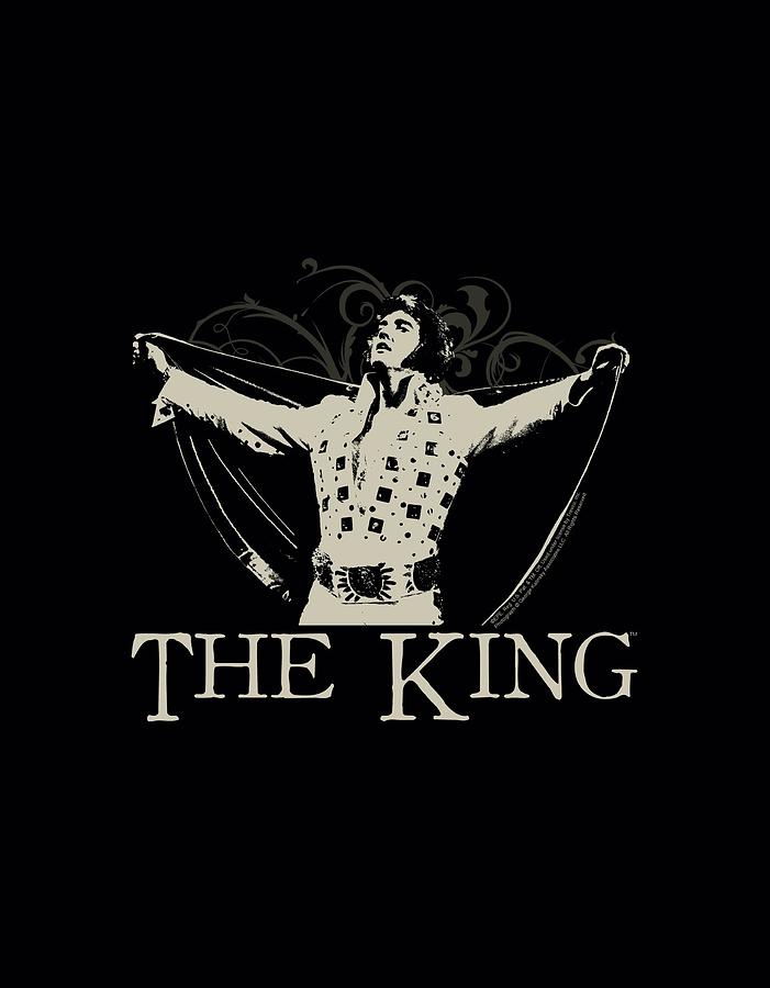 Elvis Presley Digital Art - Elvis - Ornate King by Brand A