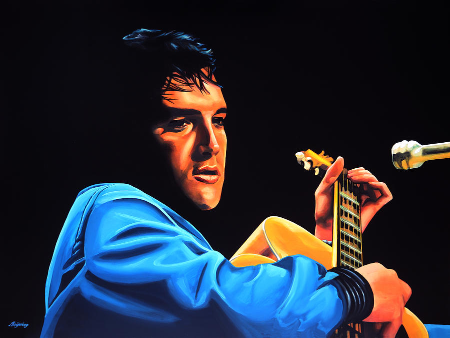 Elvis Painting - Elvis Presley 2 Painting by Paul Meijering