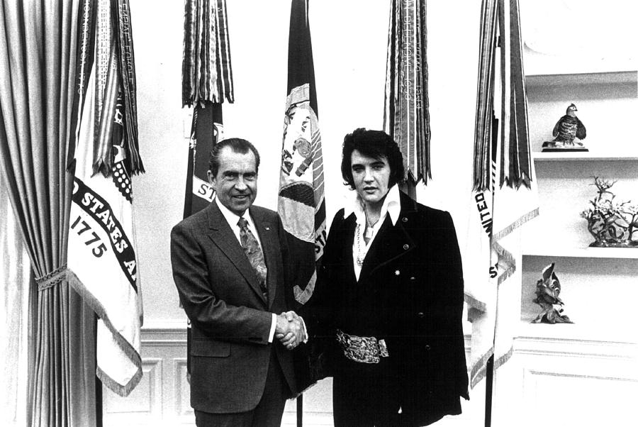 Elvis Presley and President Nixon Photograph by Retro Images Archive