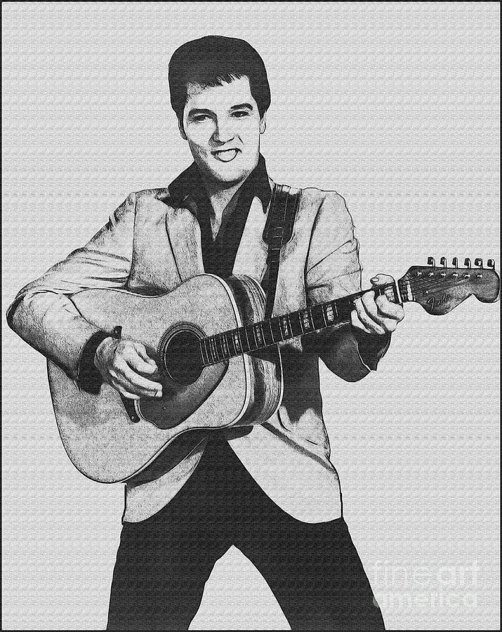 Elvis Presley Drawing ~ How To Draw Elvis Presley Easy | Bohofwasuasu ...