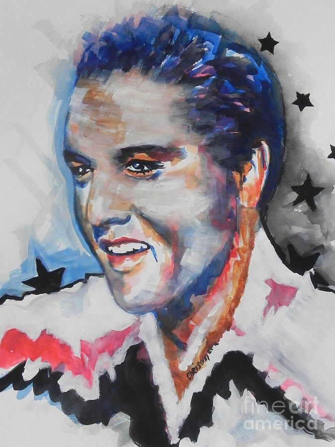 Elvis Presley Painting by Chrisann Ellis