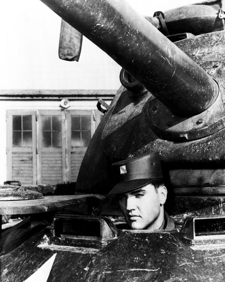 Elvis Presley Photograph - Elvis Presley In Tank by Retro Images Archive