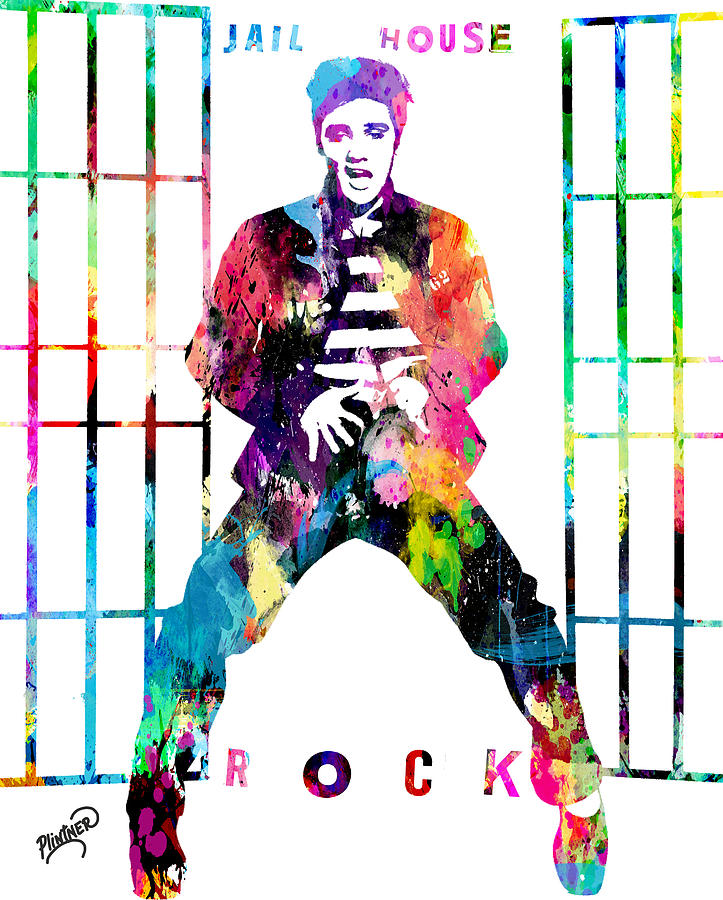 Elvis Presley Jail House Rock Digital Art by Patricia Lintner
