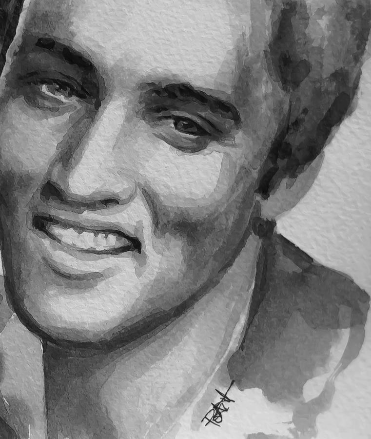 Elvis Presley Painting by Laur Iduc