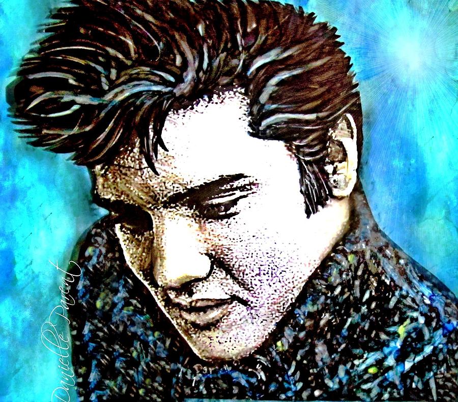 Elvis Presley Never Left The Building Alcohol Inks by Danielle Parent Elvis Presley Never Left The Building Alcohol Inks by Danielle Parent