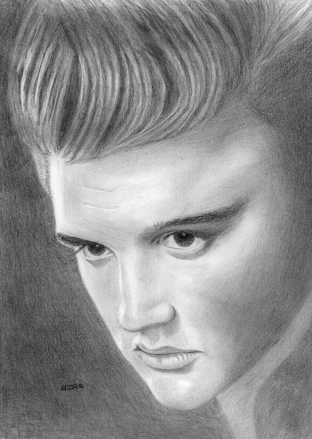 Elvis Presley Drawing by Pat Moore