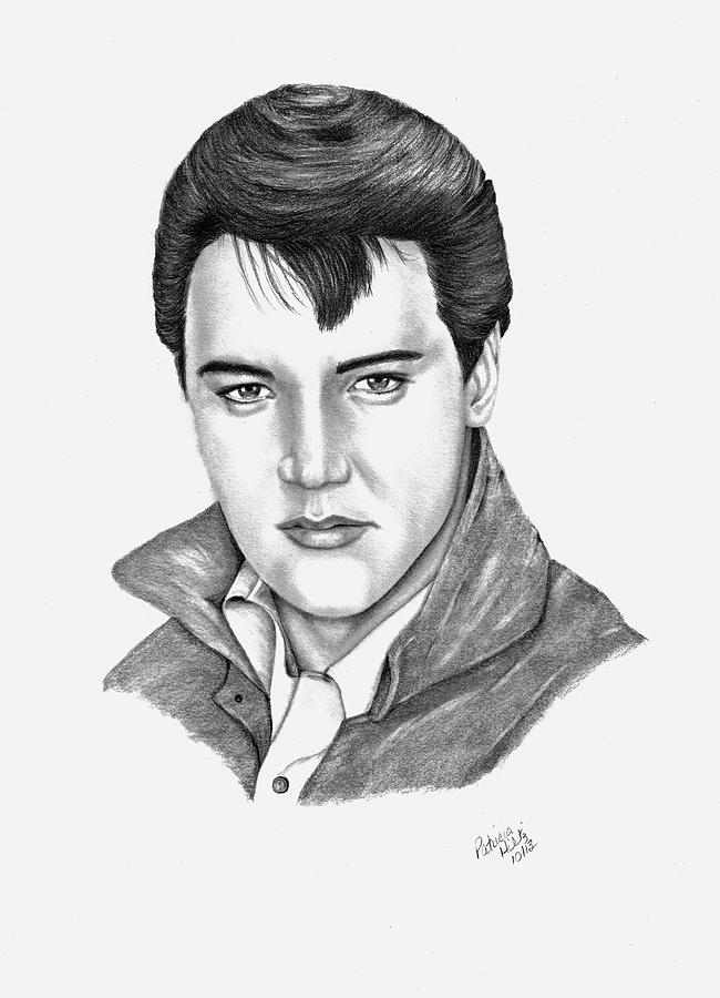 Elvis Presley Drawing - Elvis Presley by Patricia Hiltz