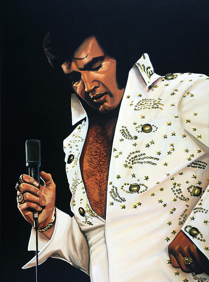 Elvis Presley Painting - Elvis Presley Painting by Paul Meijering