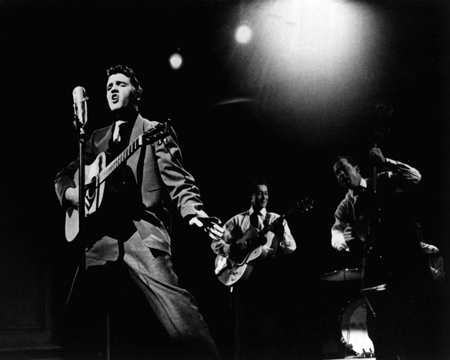 Elvis Presley Photograph - Elvis Presley Playing Hard  by Retro Images Archive