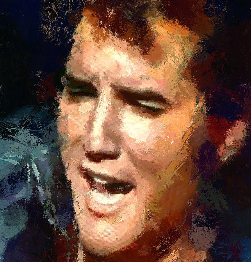 Elvis Presley Digital Art - Elvis Presley Portrait 2 by Yury Malkov