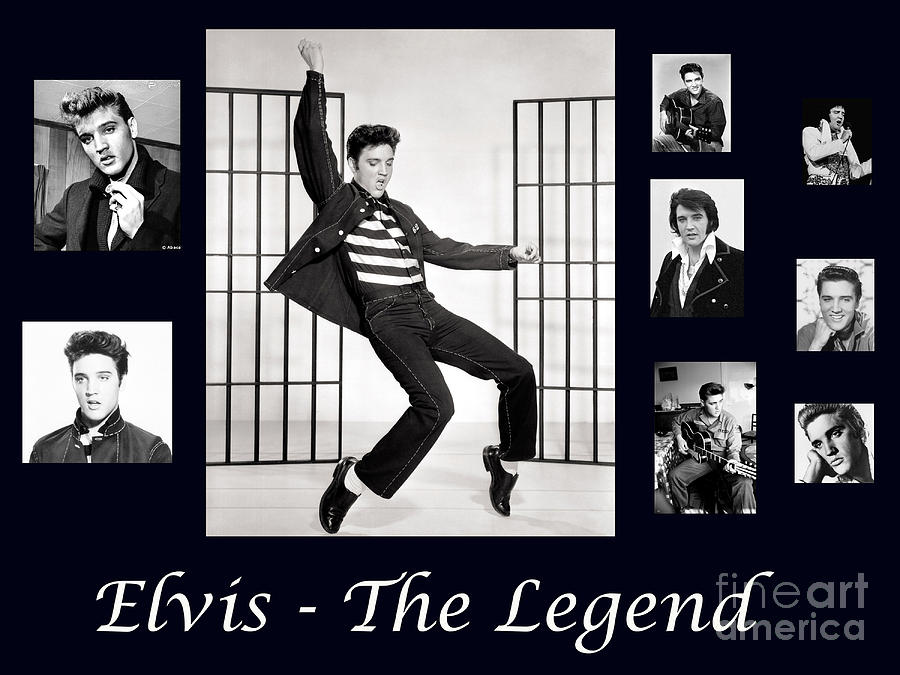 Elvis Presley Photograph - Elvis Presley - The Legend by Darleen Stry
