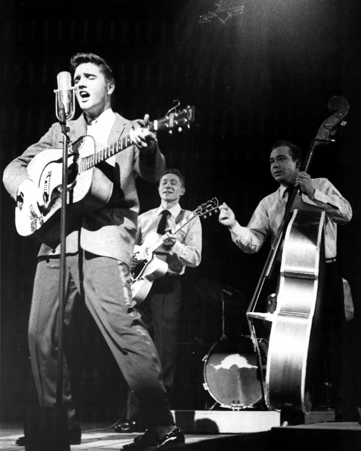 Elvis Presley Photograph - Elvis Presley With Band by Retro Images Archive