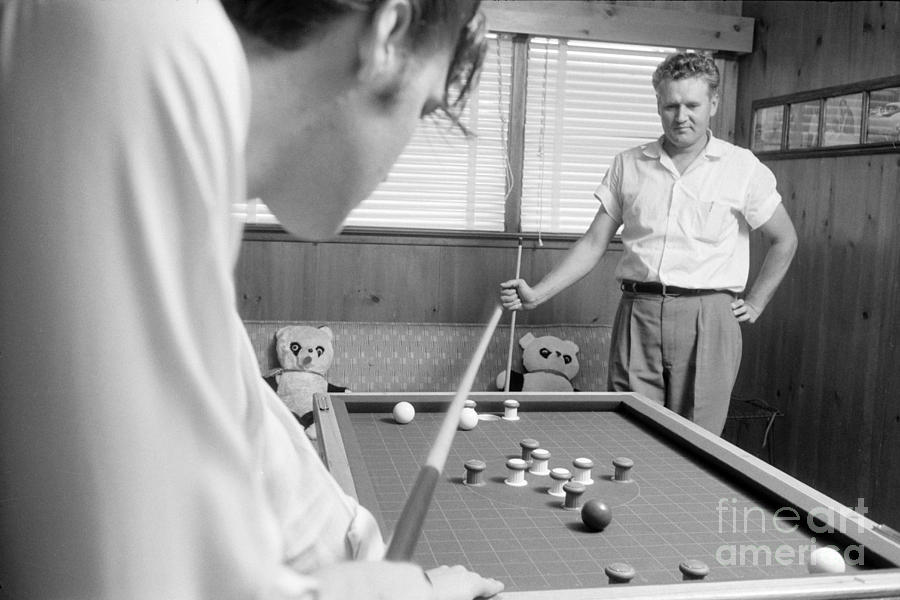 Elvis Presley With His Father Vernon 1956 Photograph