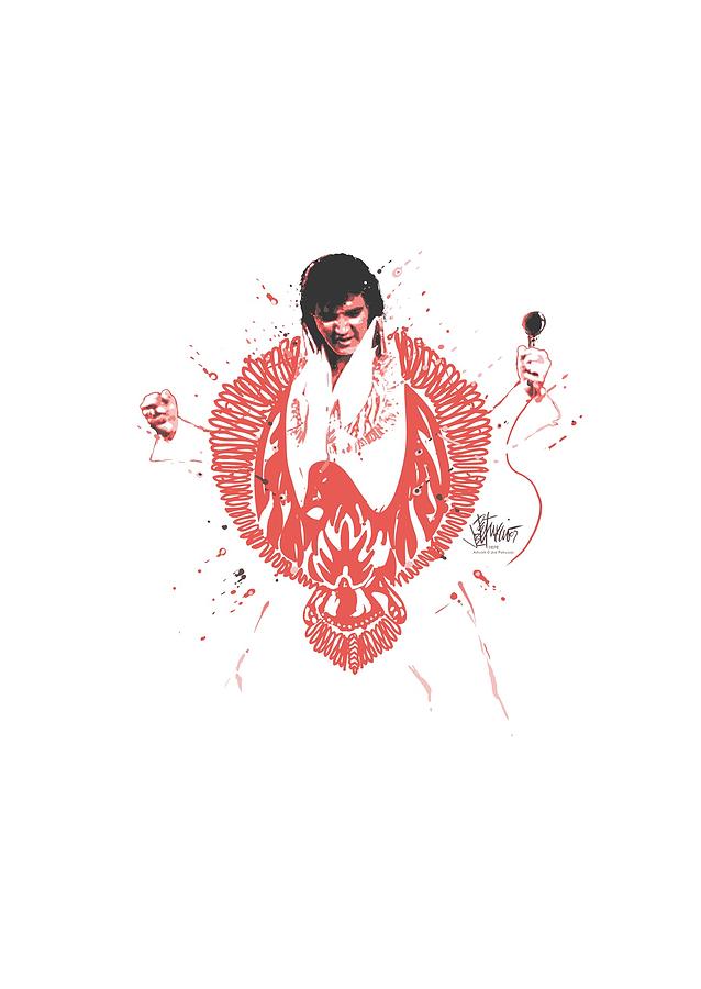 Elvis Presley Digital Art - Elvis - Red Pheonix by Brand A
