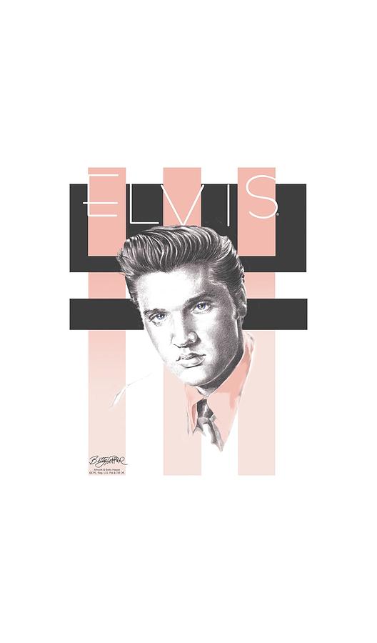 Vintage Digital Art - Elvis - Retro by Brand A Vintage Digital Art - Elvis - Retro by Brand A