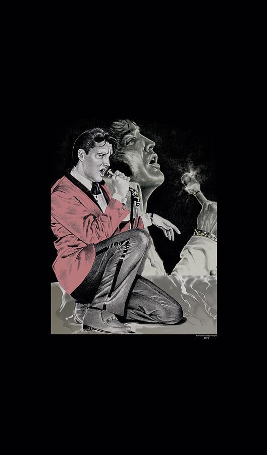 Elvis - Rock N Roll Smoke Digital Art by Brand A