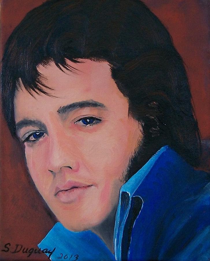 Elvis  Painting by Sharon Duguay
