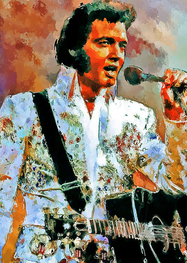 Elvis Singing 2 Digital Art by Yury Malkov