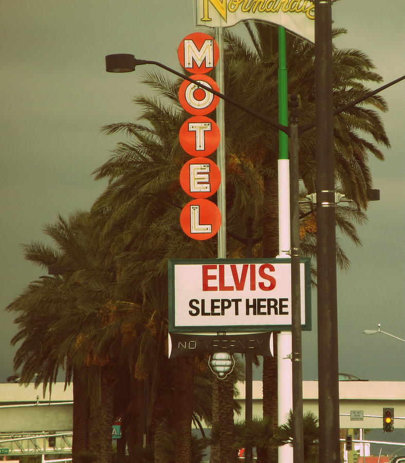 Elvis Slept Here Sign Photograph by Kay Novy