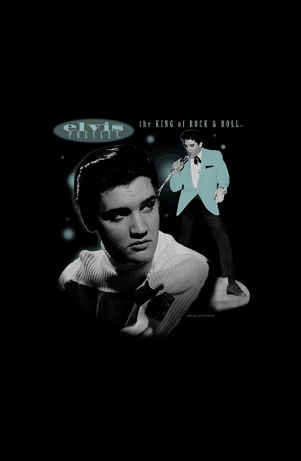Elvis Presley Digital Art - Elvis - Teal Portrait by Brand A