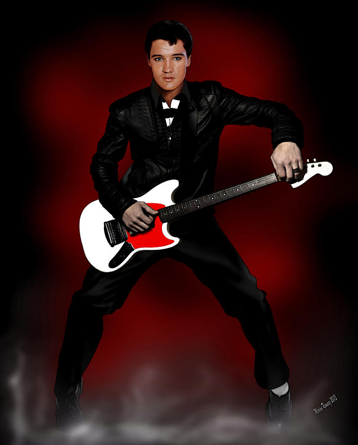 Elvis The King Painting by Marlon Ramirez - Fine Art America