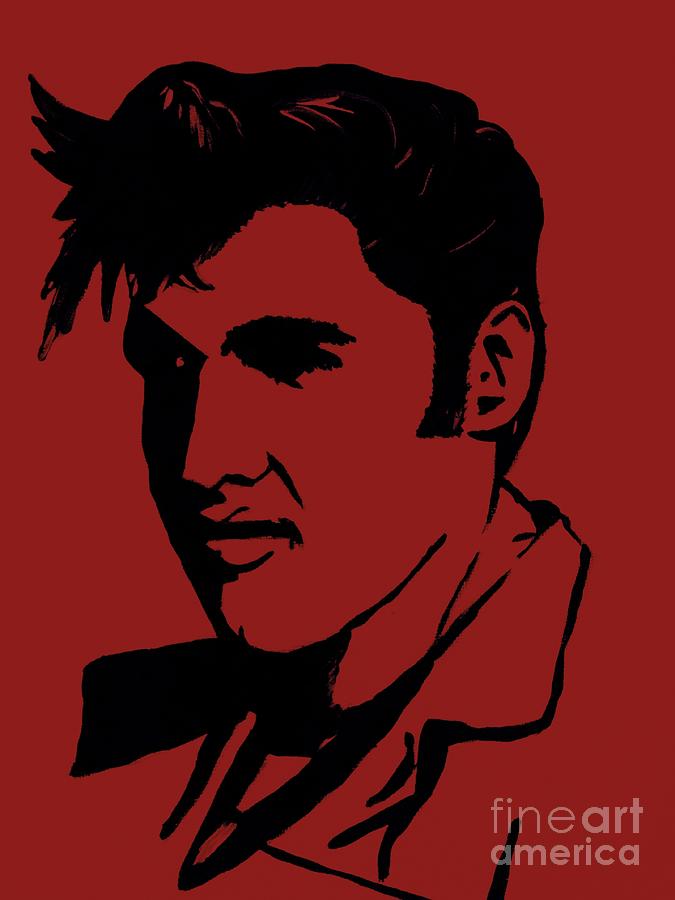 Elvis the King Painting by Saundra Myles