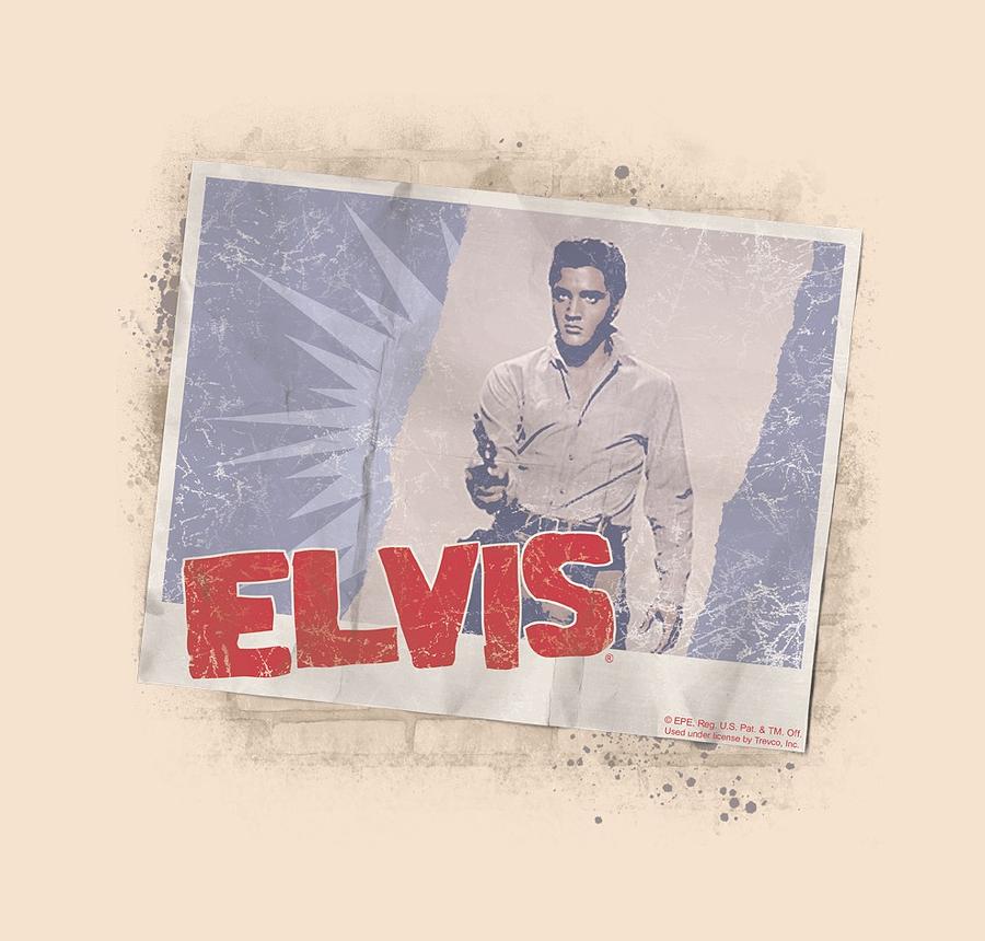 Elvis Presley Digital Art - Elvis - Tough Guy Poster by Brand A