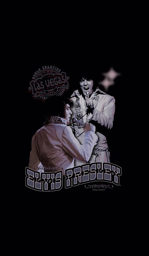 Elvis Presley Digital Art - Elvis - Violet Vegas by Brand A