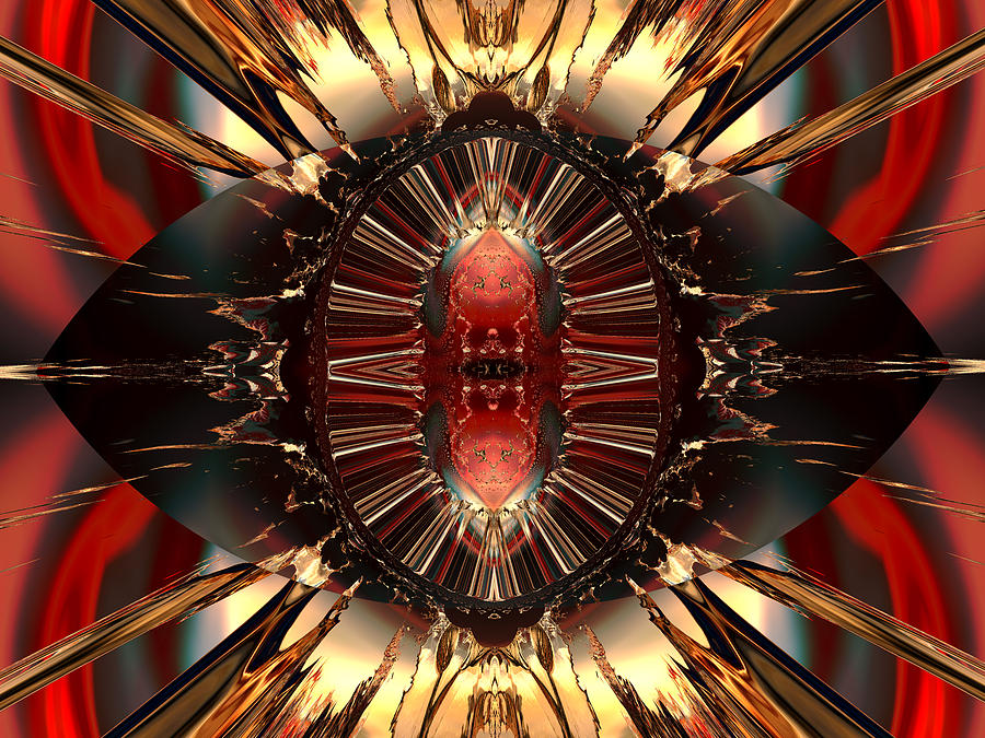 Abstract Digital Art - Emanations from the inner core by Claude McCoy