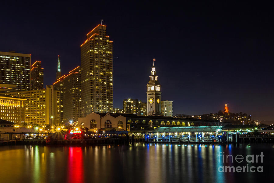 Embarcadero Blue Hour Photograph by Kate Brown